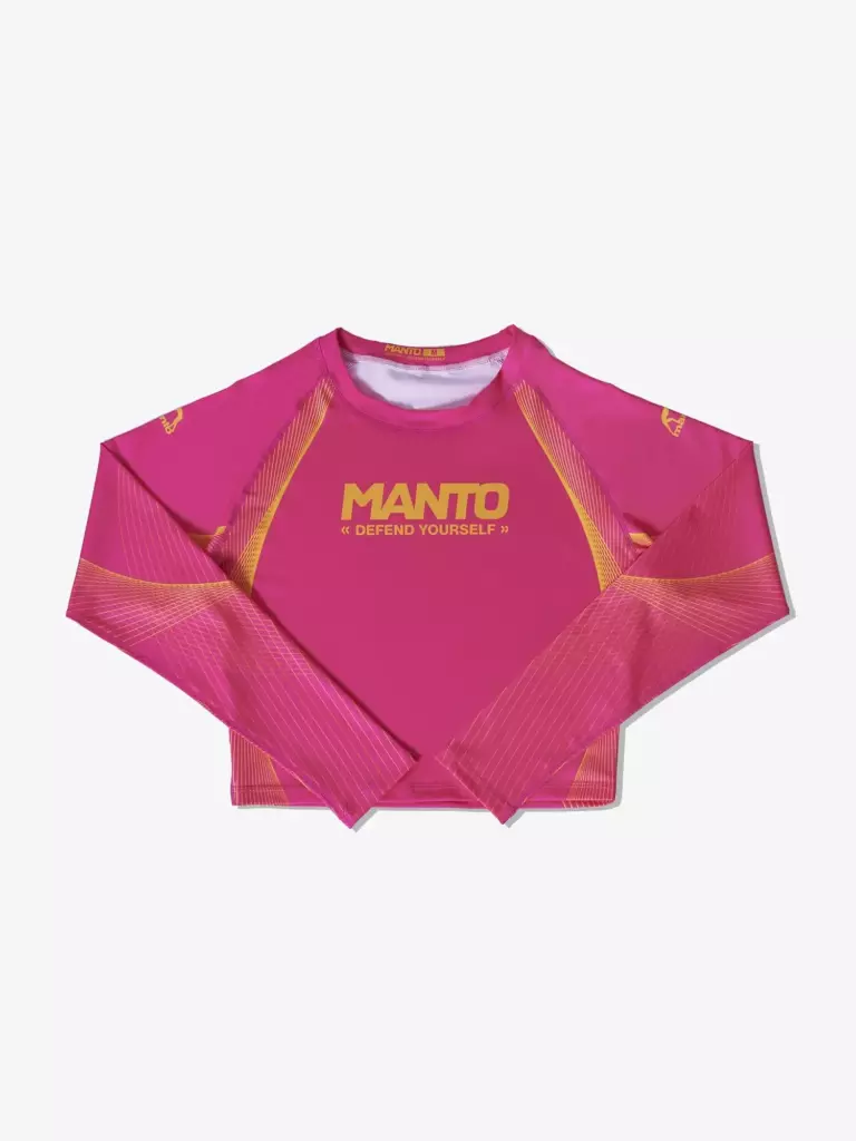 Женский Рашгард MANTO DEFEND розовый
