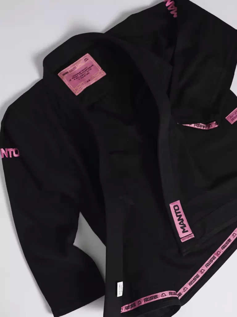Кимоно MANTO "RISE 2.0" BJJ GI чёрно-розовое