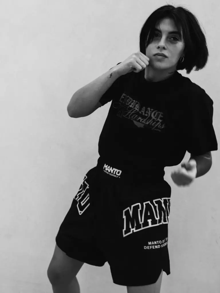 Боксёрские шорты MANTO VARSITY чёрные