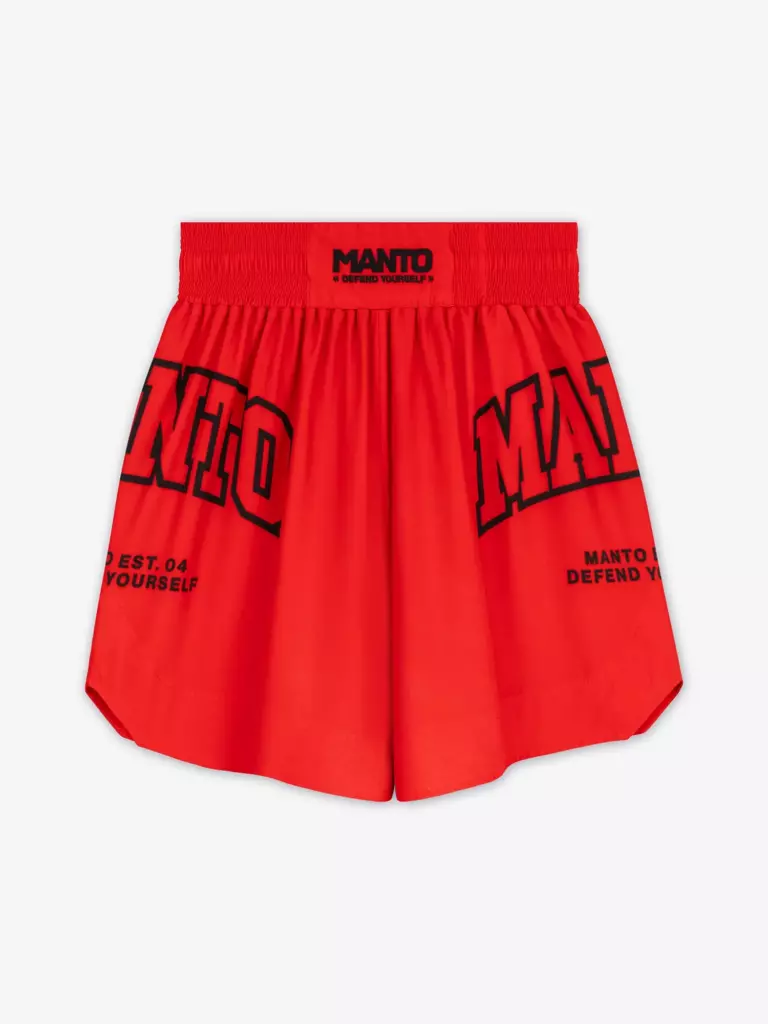 Боксёрские шорты MANTO VARSITY красные