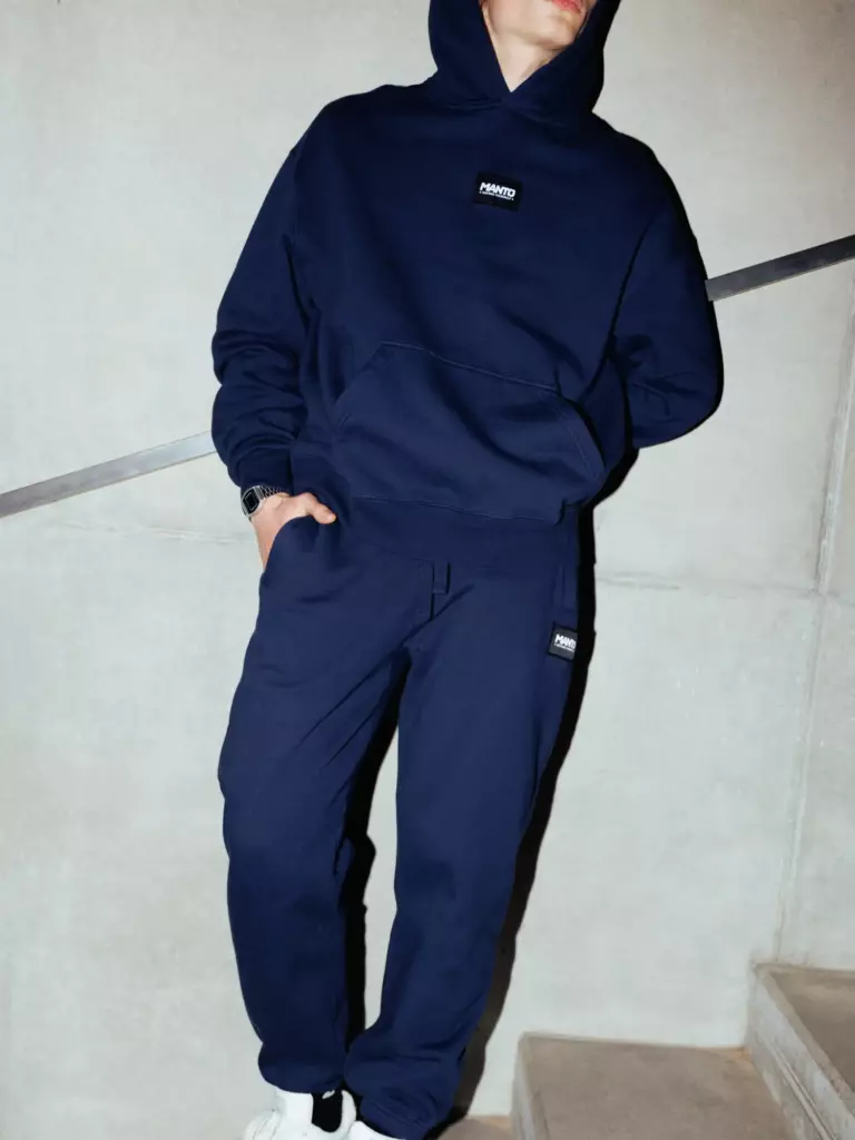 Худи MANTO LABEL 25 OVERSIZE темно-синее