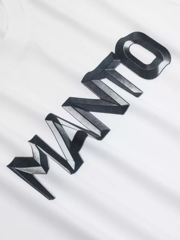 Футболка MANTO METAL LOGOTYPE белая