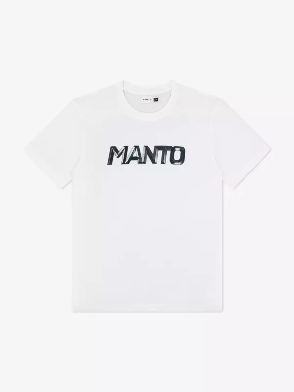 Футболка MANTO METAL LOGOTYPE белая