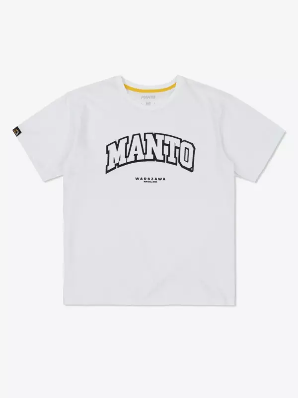 Футболка MANTO WARSZAWA OVERSIZE белая