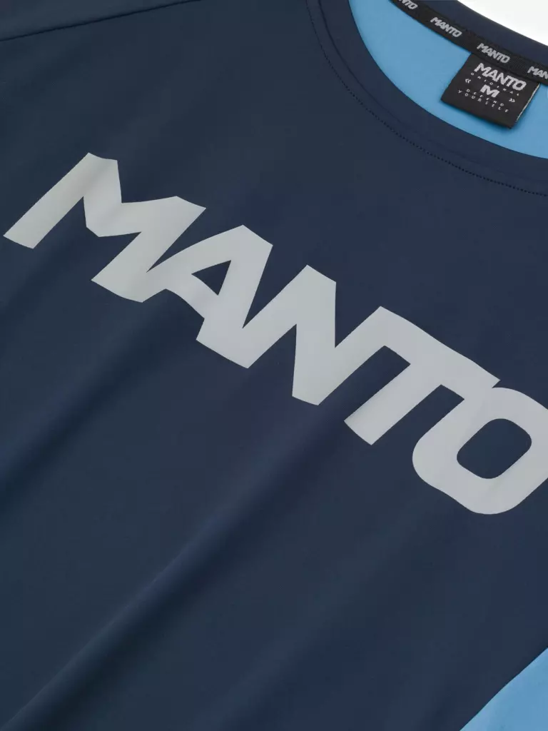 Лонгслив MANTO LOGOTYPE синий