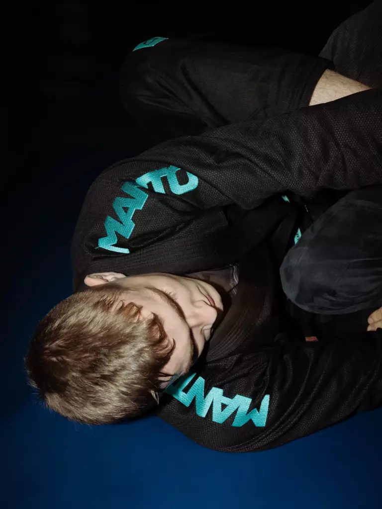 Кимоно MANTO "X5" BJJ Черно-бирюзовое