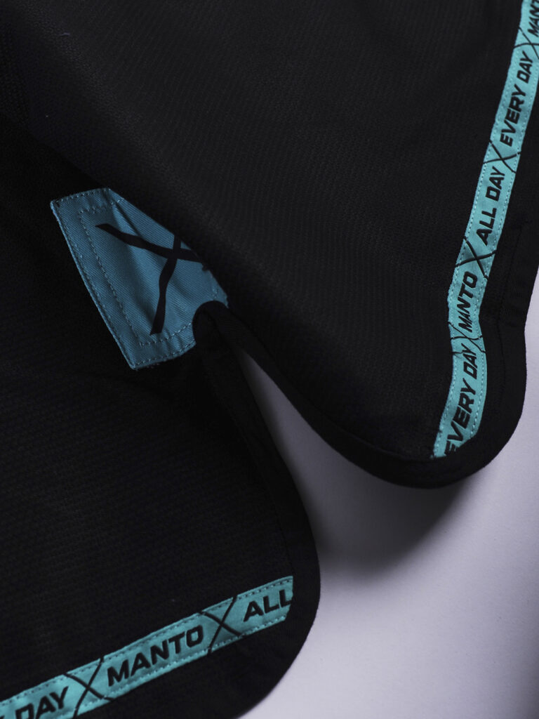 Кимоно MANTO "X5" BJJ Черно-бирюзовое