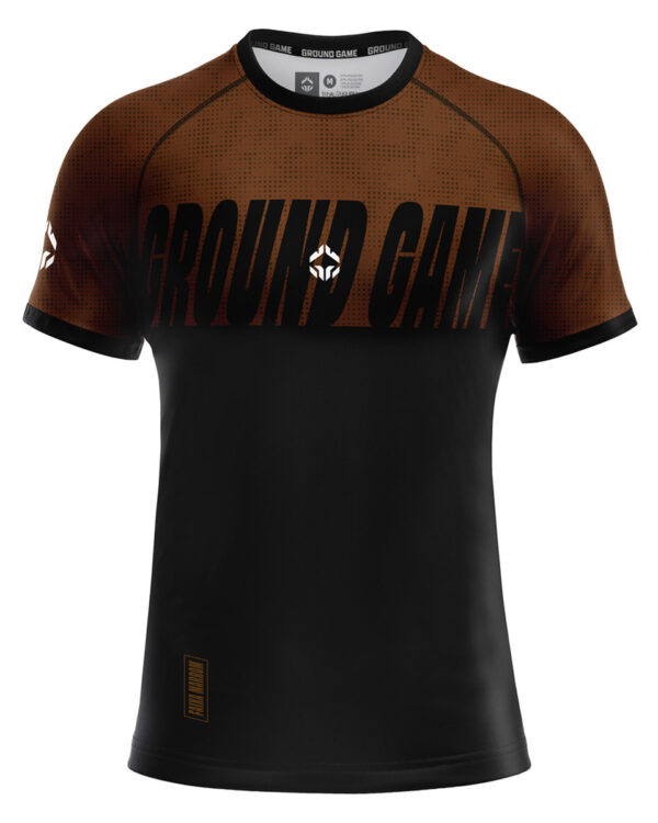 Рашгард Ground Game RANKINGOWY 2.0 IBJJF коричневый