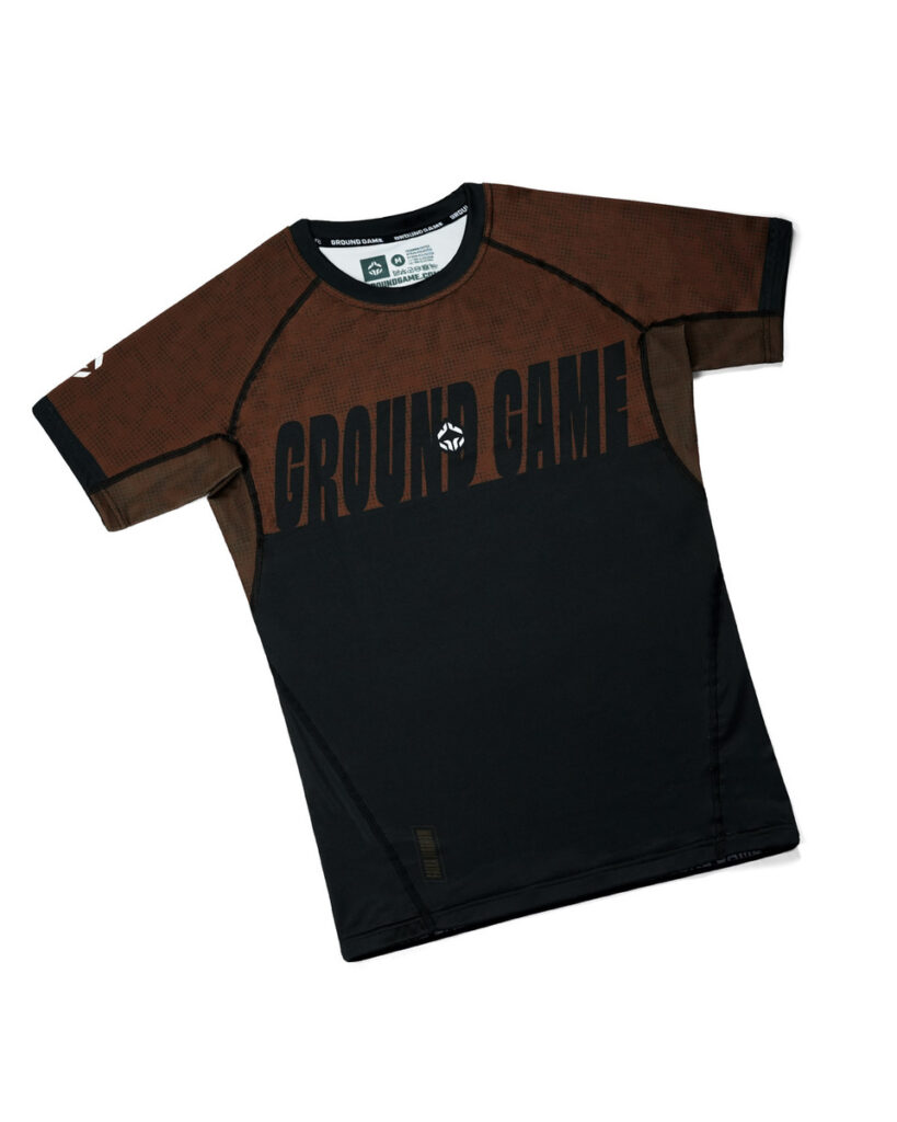 Рашгард Ground Game RANKINGOWY 2.0 IBJJF коричневый