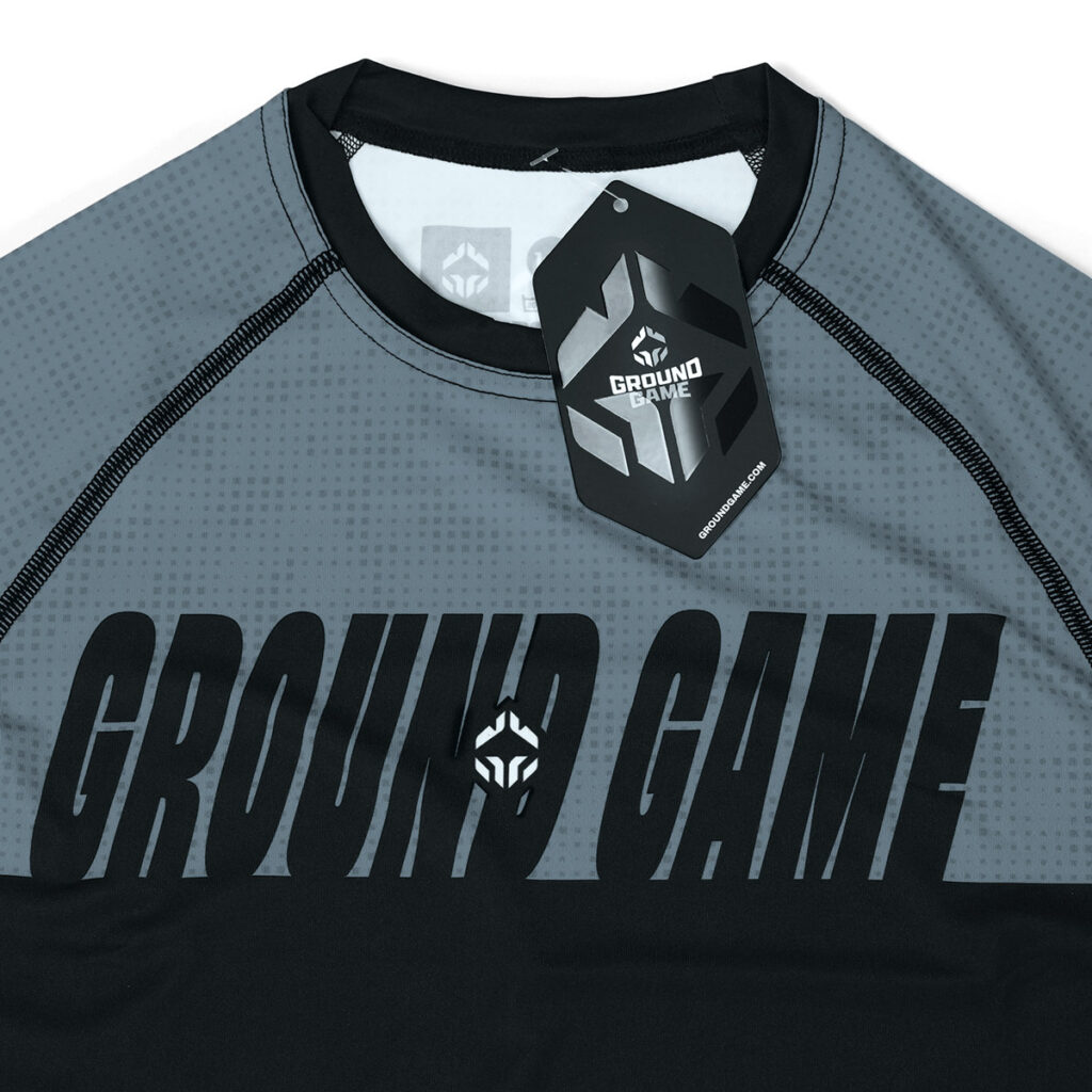 Детский Рашгард GROUND GAME IBJJF серый