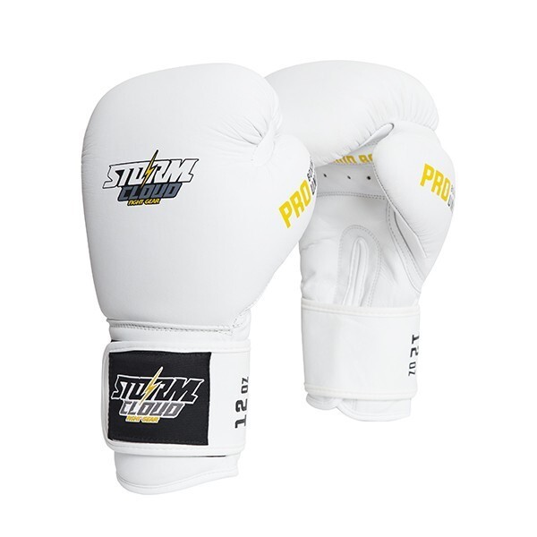 Боксерские перчатки StormCloud Boxing Pro белые