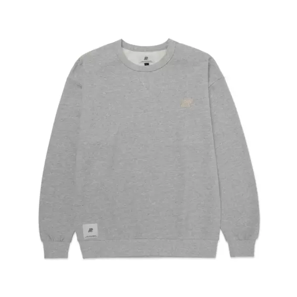 Свитшот Albino & Preto RINGER CREWNECK серый