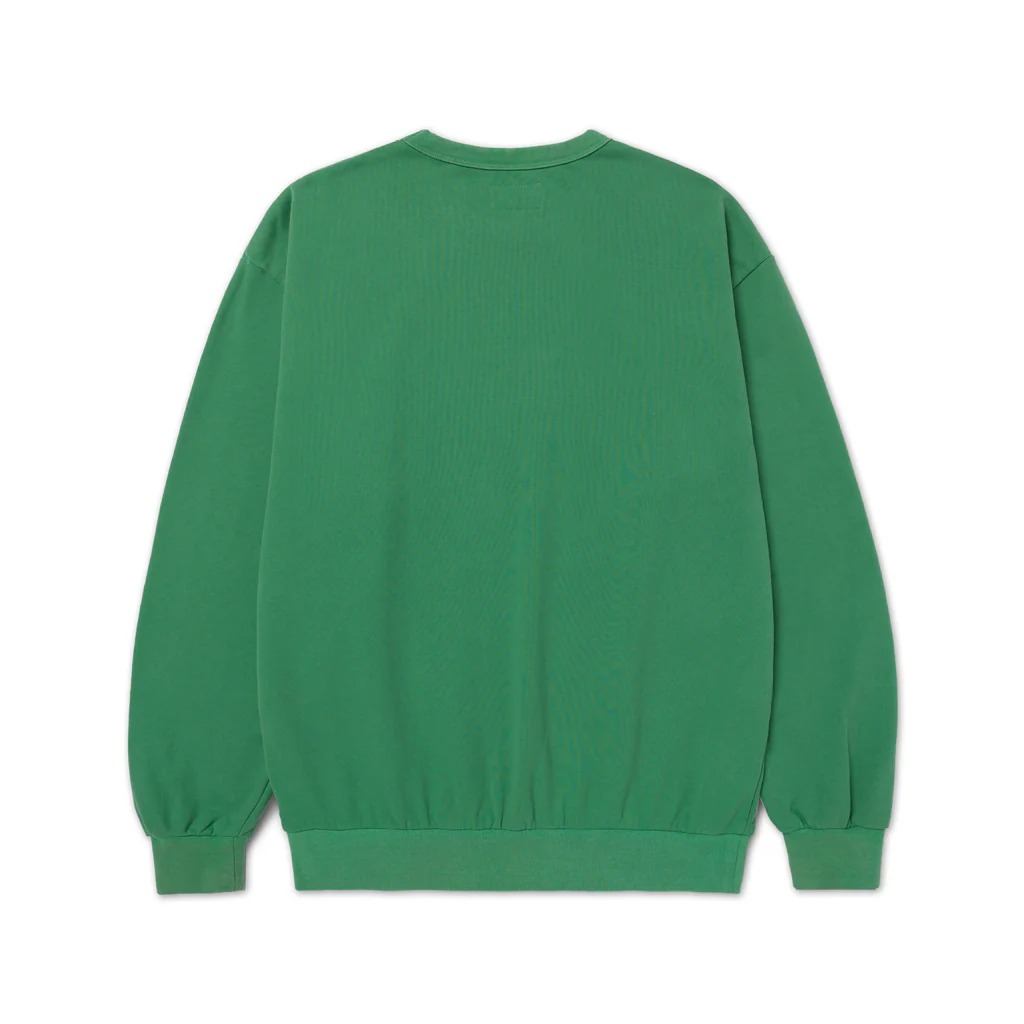 Свитшот Albino & Preto RINGER CREWNECK зелёный