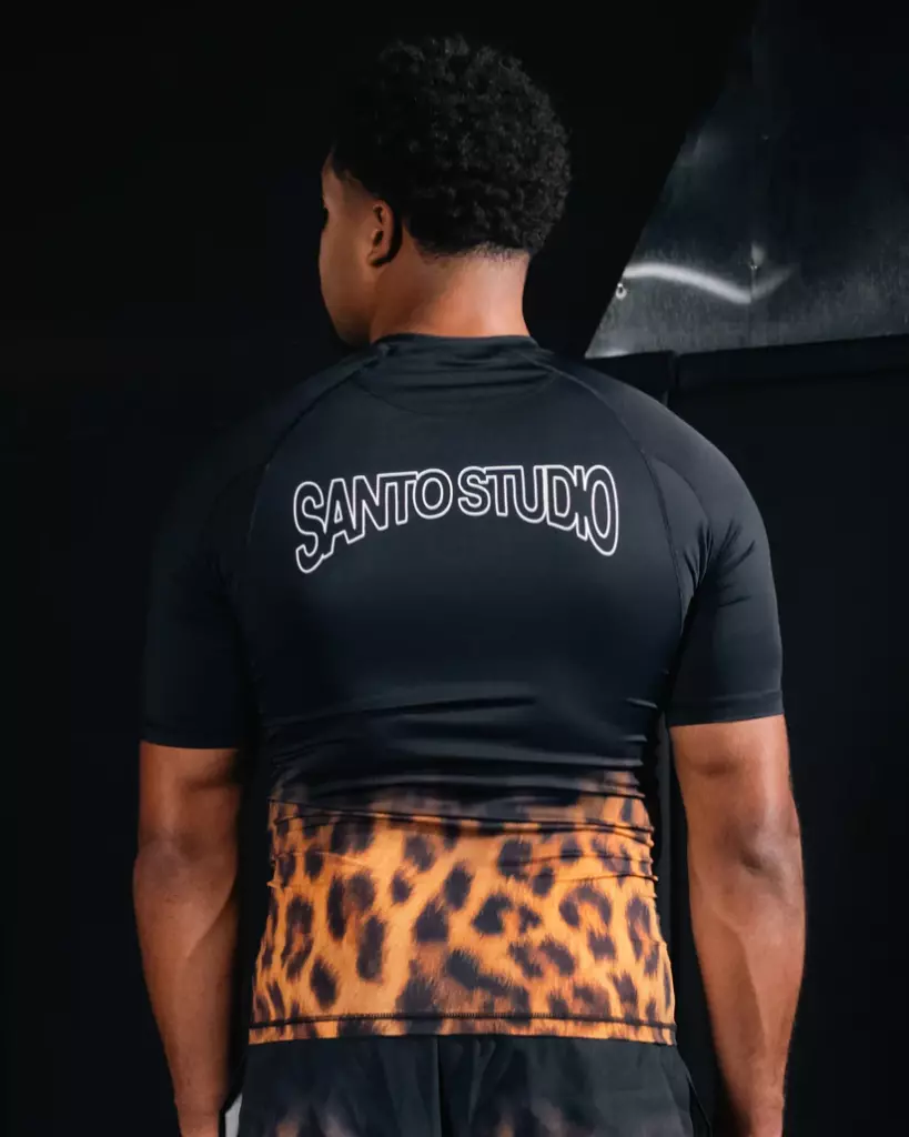 Рашгард SANTA STUDIO SUBMISSION - Cheetah Black