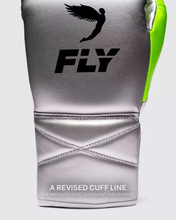 Боксёрские перчатки Fly SUPERLACE PRO X 2 GLOVES Silver/Neon