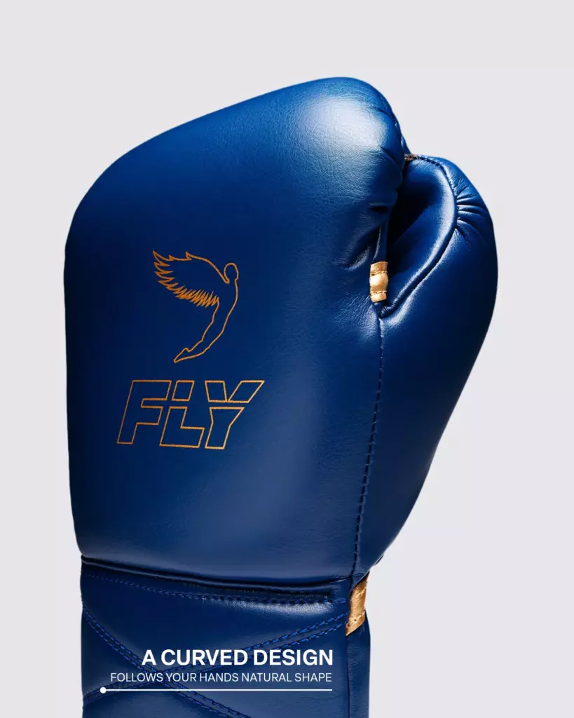 Боксёрские перчатки Fly SUPERLACE PRO X 2 GLOVES - Space Blue/Gold
