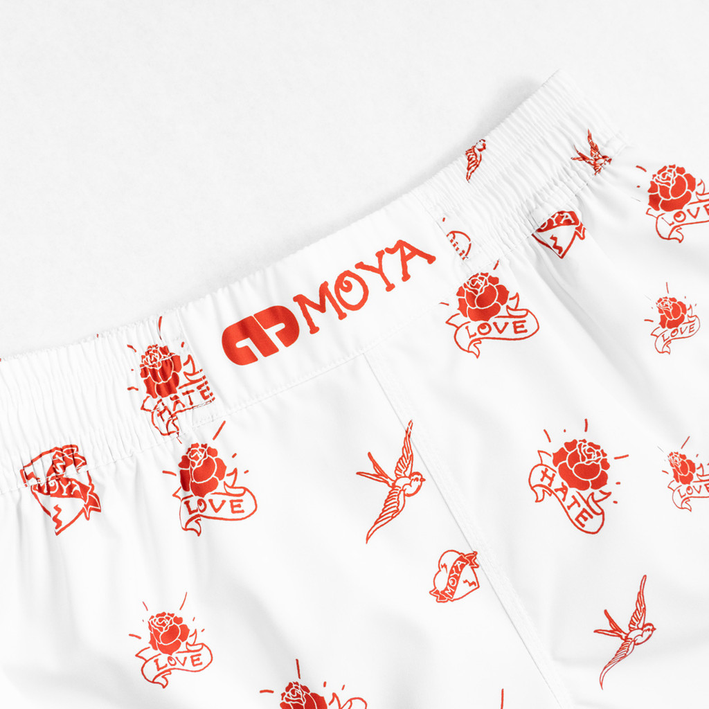 Шорты MOYA LOVE X HATE WHITE