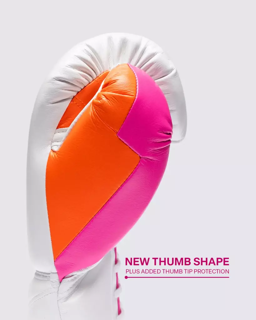 Боксёрские перчатки Fly SUPERLACE PRO X 2 GLOVES - White/Pink/Orange