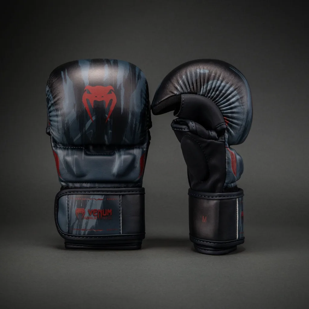 Спарринговые перчатки Venum Demon - Black/Grey