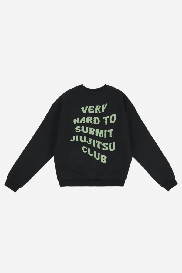 Свитшот VHTS Jiujitsu Club — BLACK/MINT GREEN