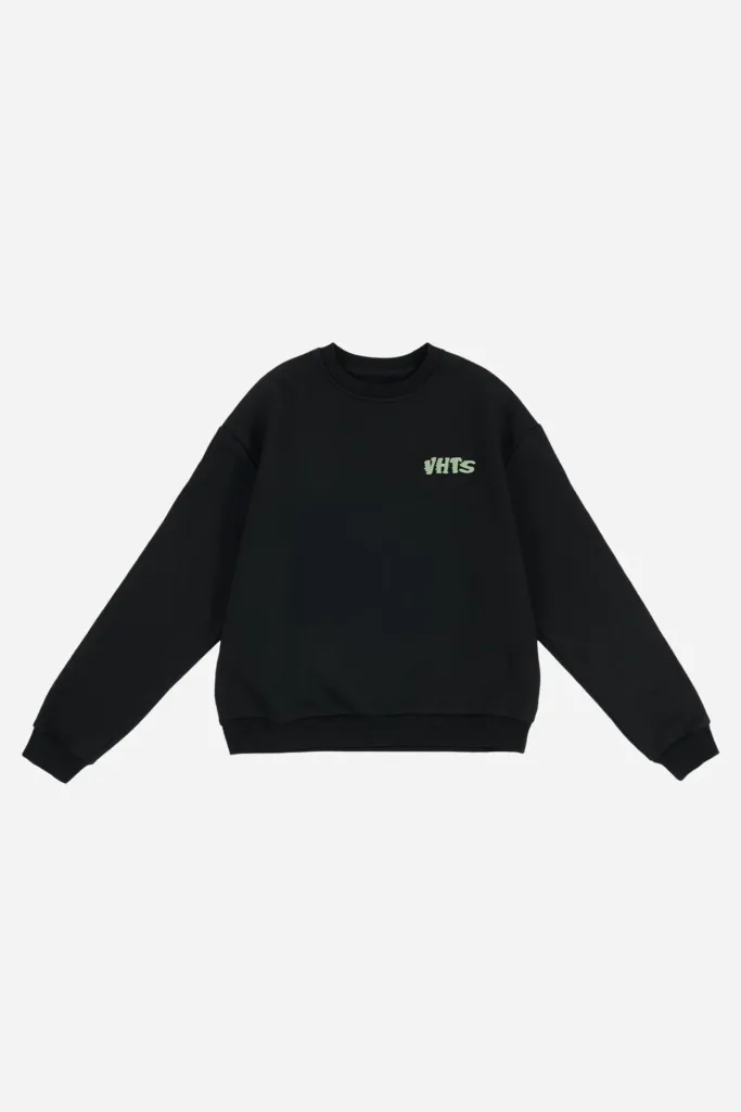 Свитшот VHTS Jiujitsu Club — BLACK/MINT GREEN