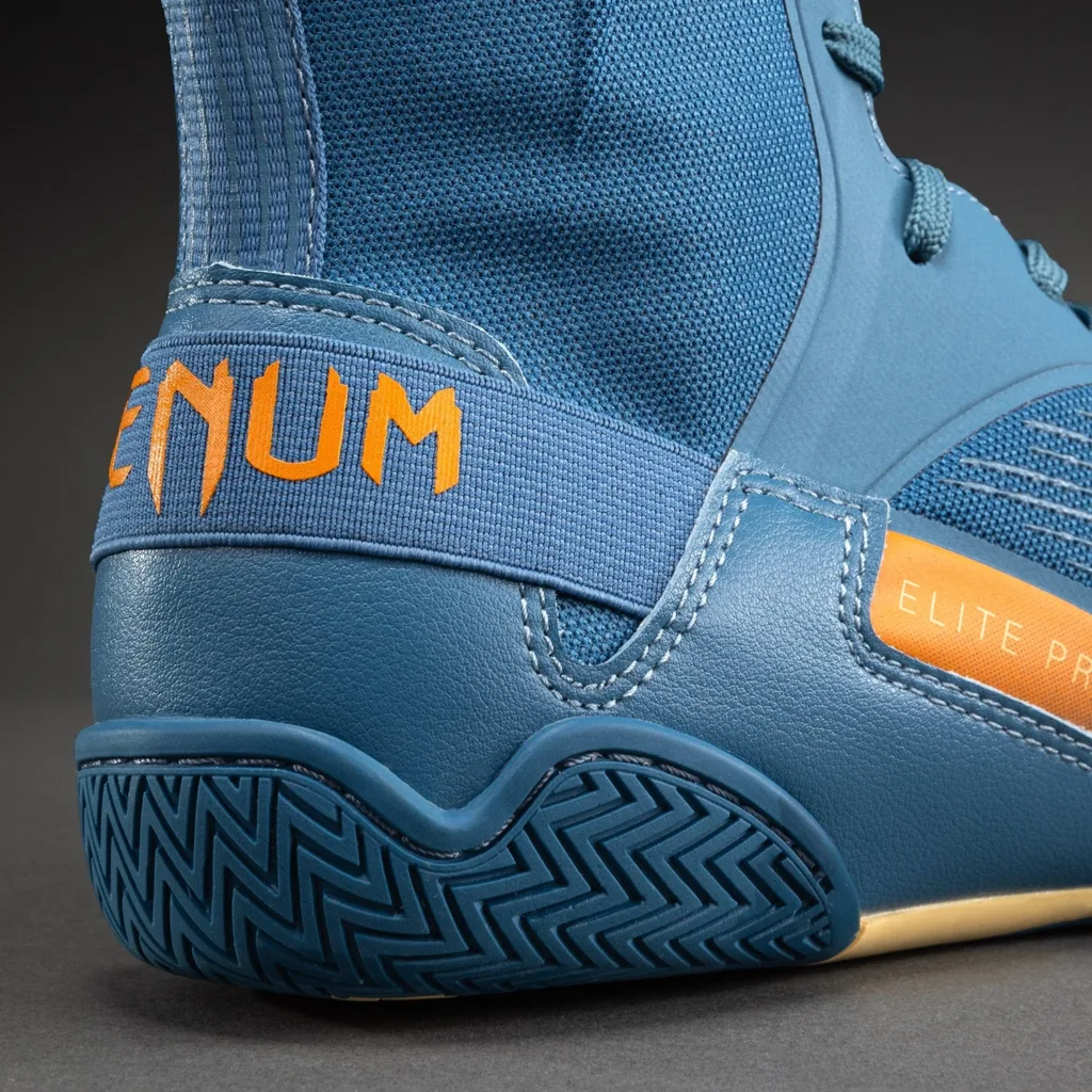 Боксёрки Venum Elite Neo -  Steel Blue/Orange