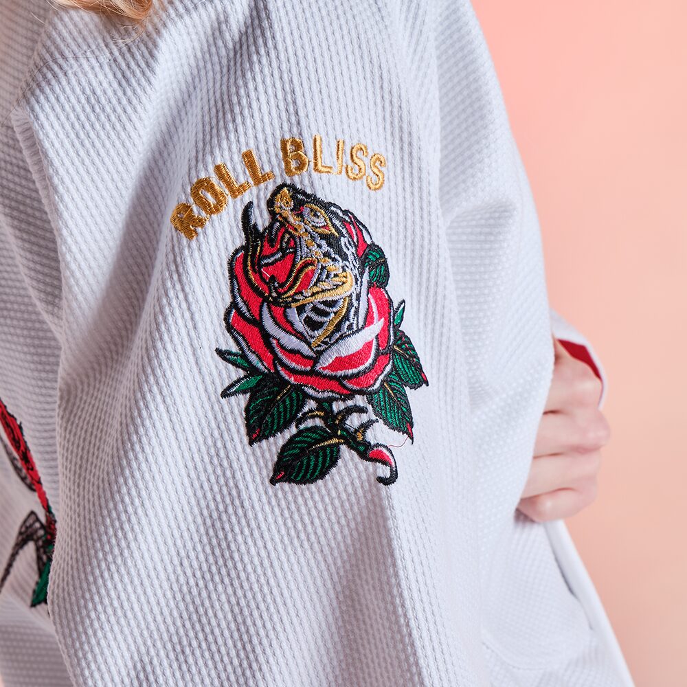 Rollbiss Кимоно White Forbidden Garden BJJ