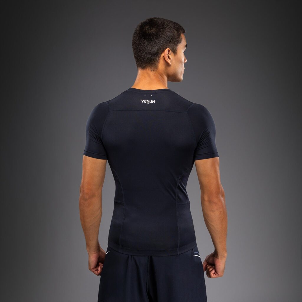 Рашгард Venum G-Core Short Sleeve - Navy Blue/White