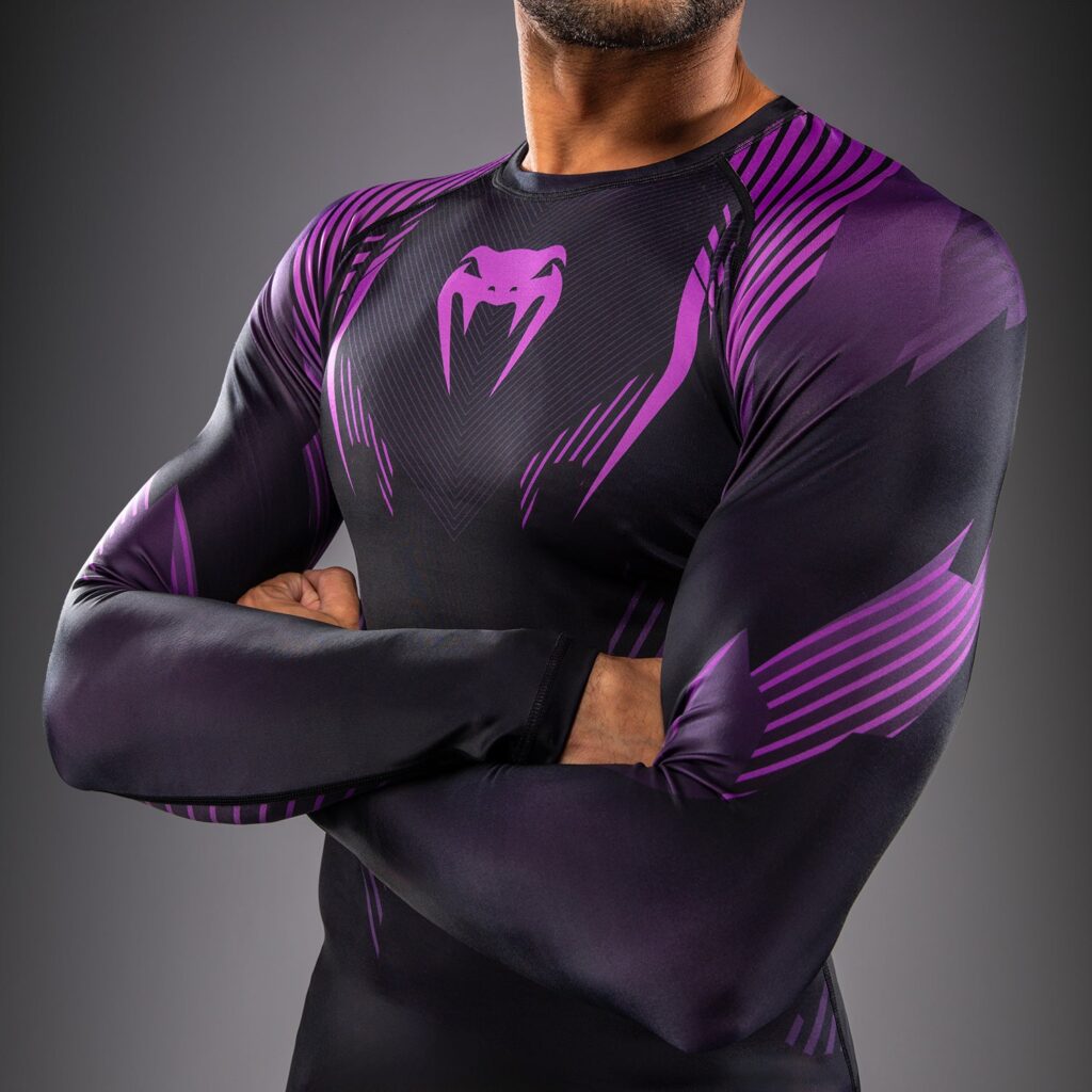 Рашгард Venum No-Gi 6.0 Long Sleeve - Black/Purple