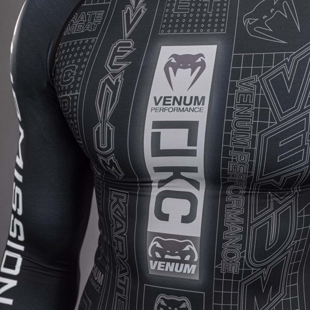 Рашгард Karate Combat by Venum Long Sleeve - Black/Grey
