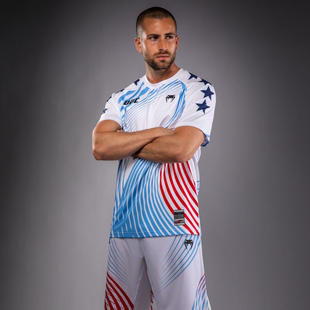 Футболка Men's Official UFC Freedom 250 by Venum White Authentic Fight Night Walkout Jersey