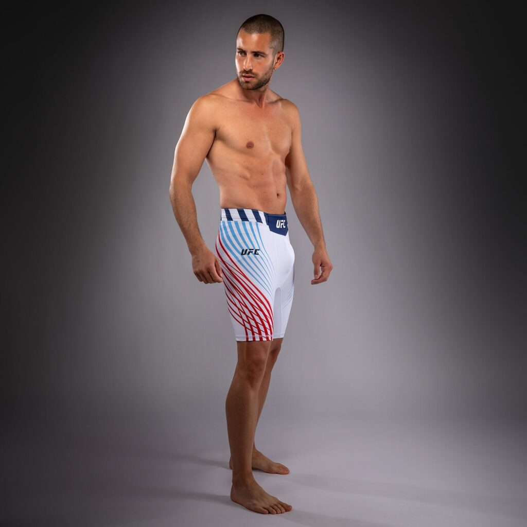 Шорты Men's Official UFC Freedom 250 by Venum White Authentic Fight Night Vale Tudo