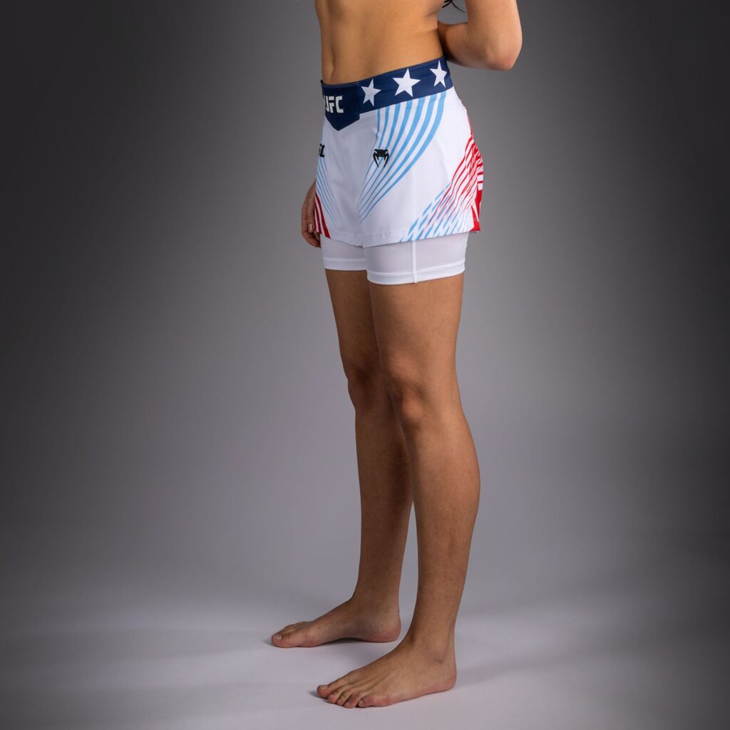 Шорты Women's Official UFC Freedom 250 by Venum White Authentic Fight Night Fight