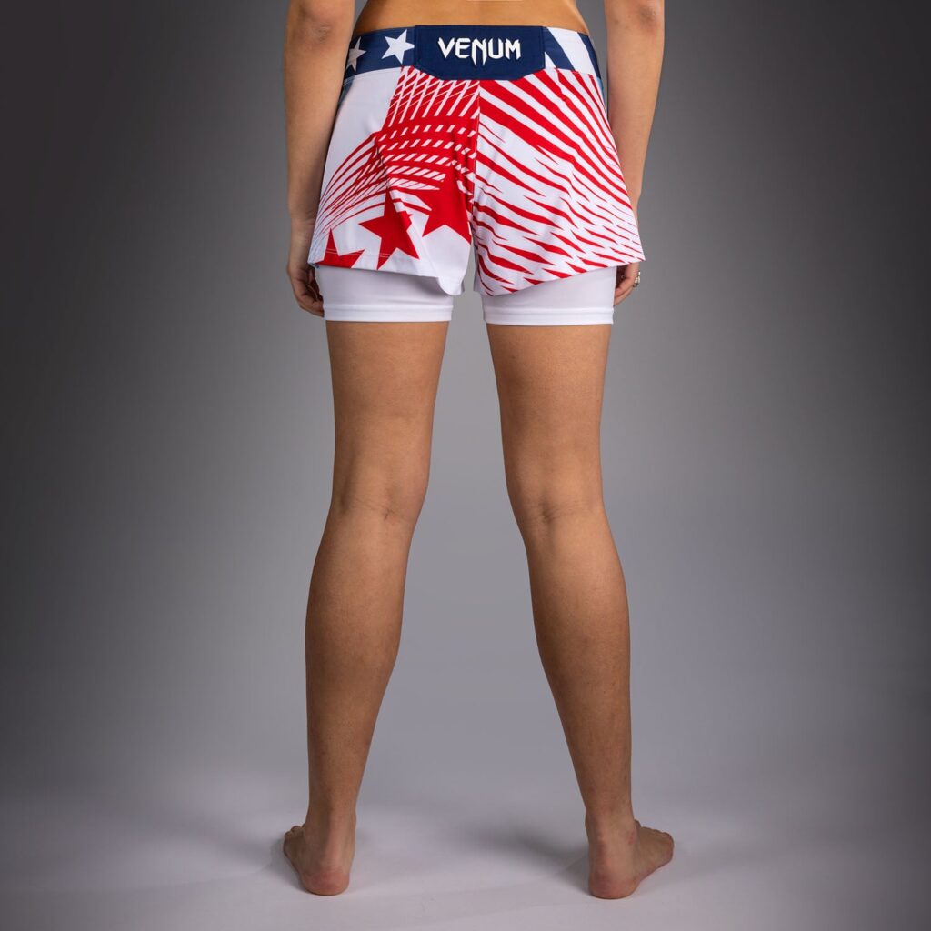 Шорты Women's Official UFC Freedom 250 by Venum White Authentic Fight Night Fight
