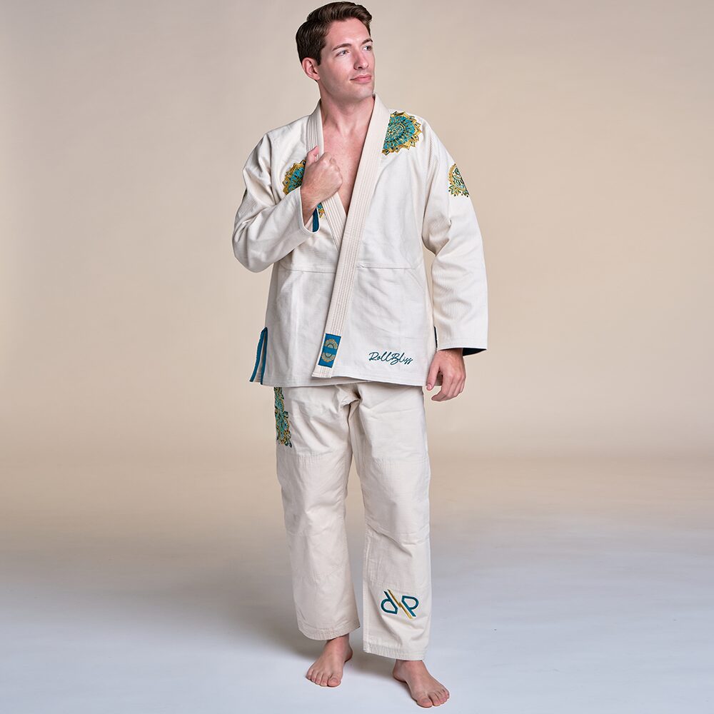 Rollbiss Кимоно Paisley Off-White BJJ