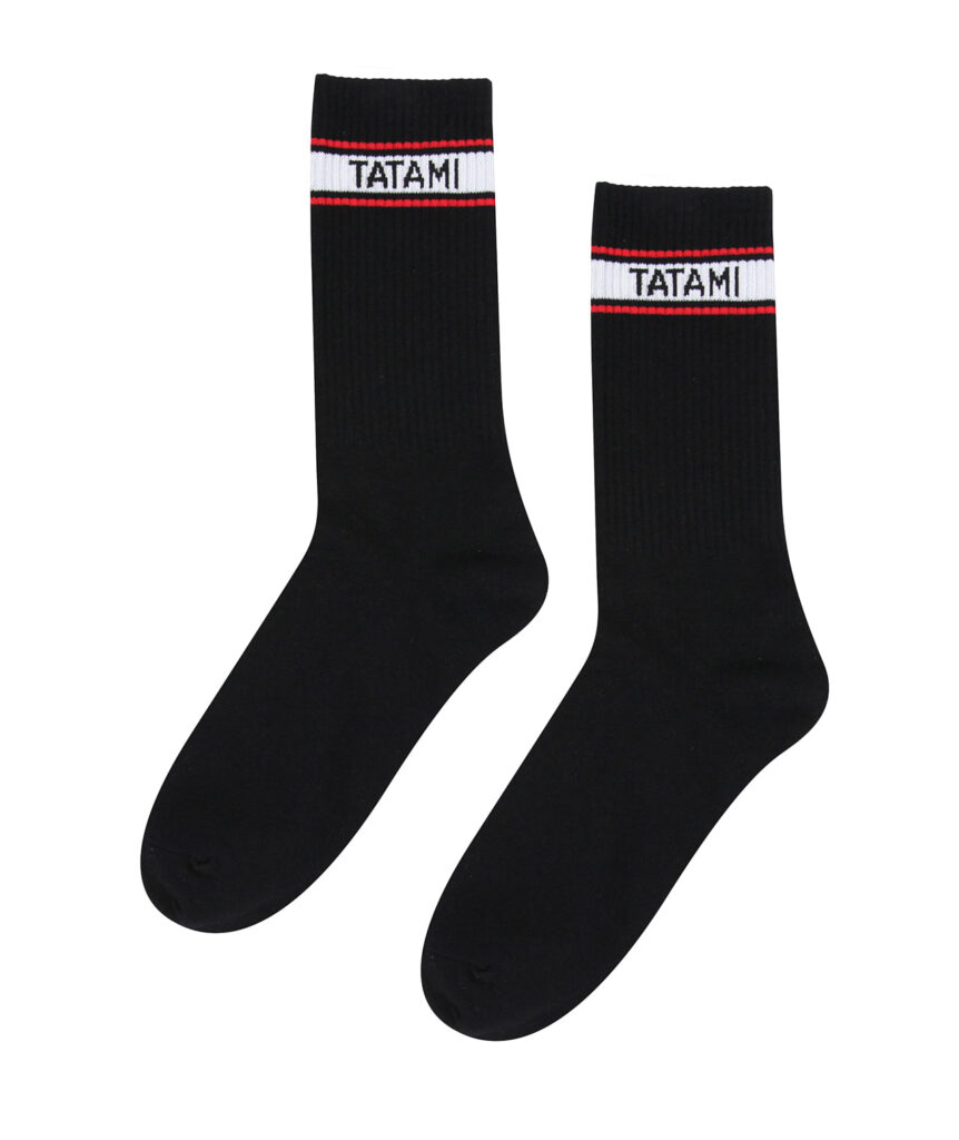 Tatami Crew Socks (2 Pack) - Black