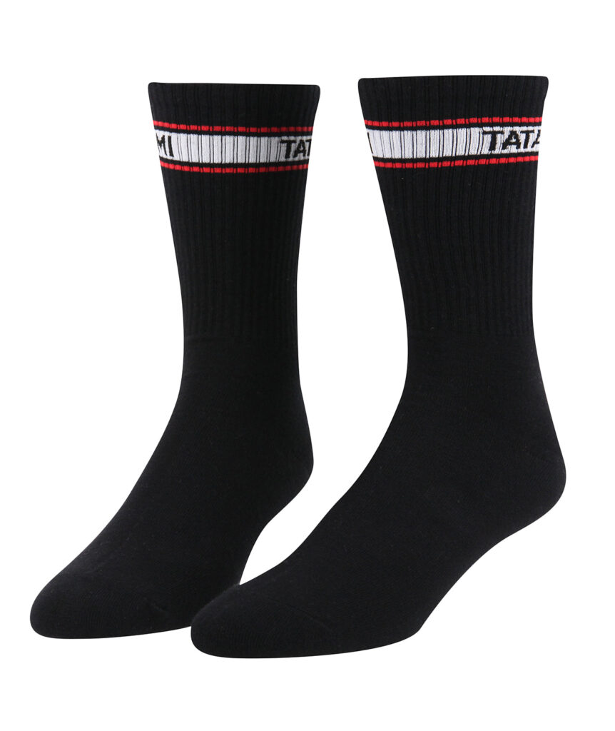 Tatami Crew Socks (2 Pack) - Black