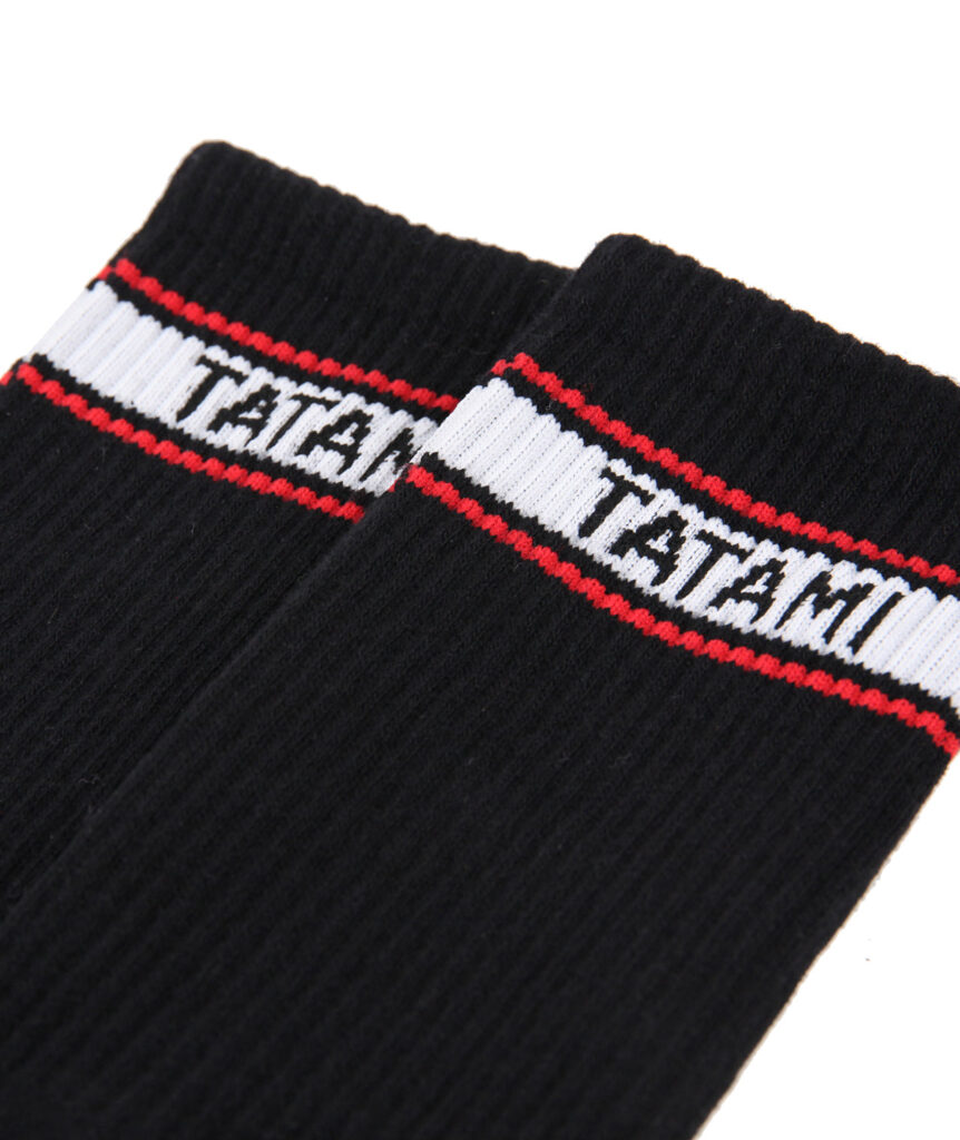 Tatami Crew Socks (2 Pack) - Black