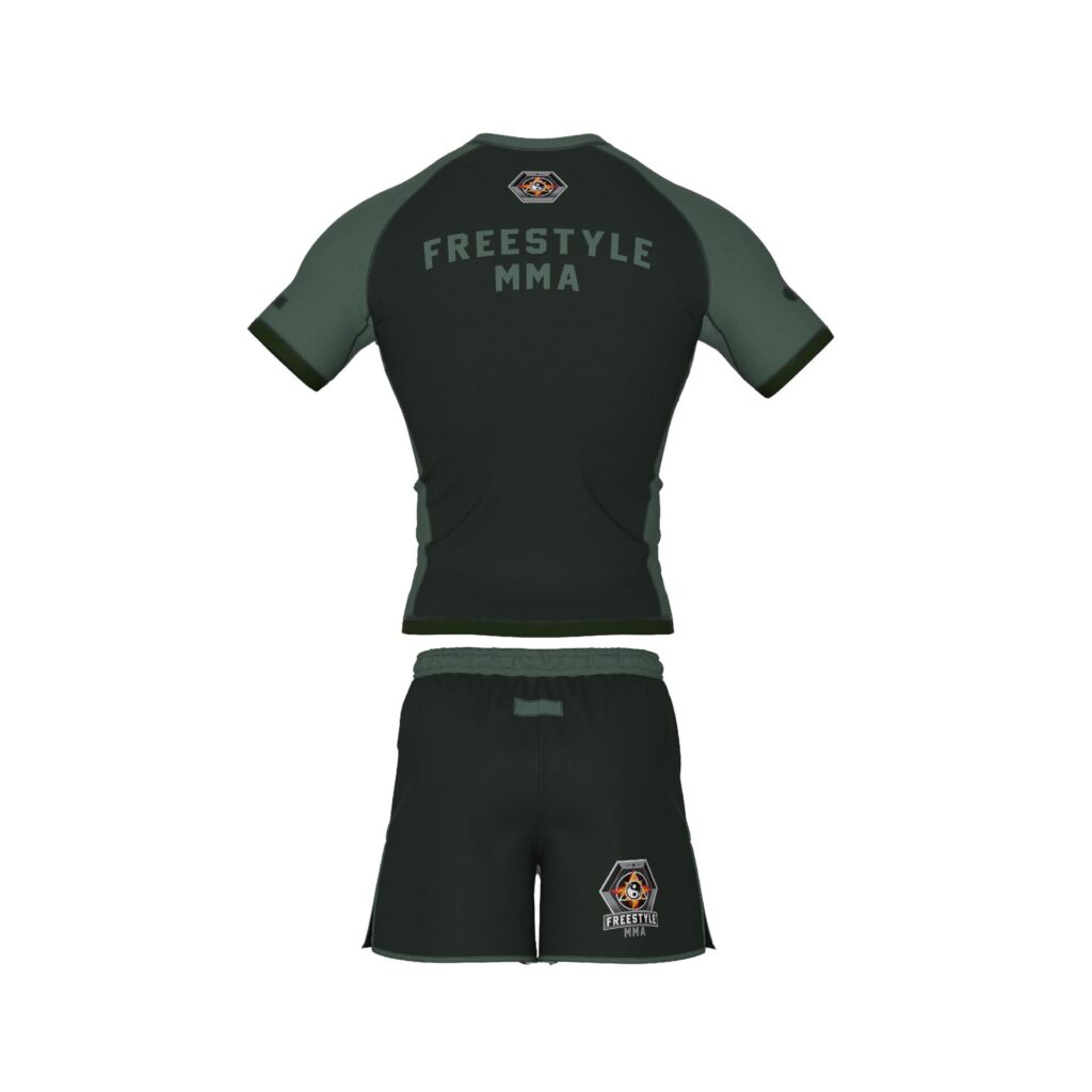 Рашгард + Шорты Al Leone Freestyle MMA x AL LEONE Green