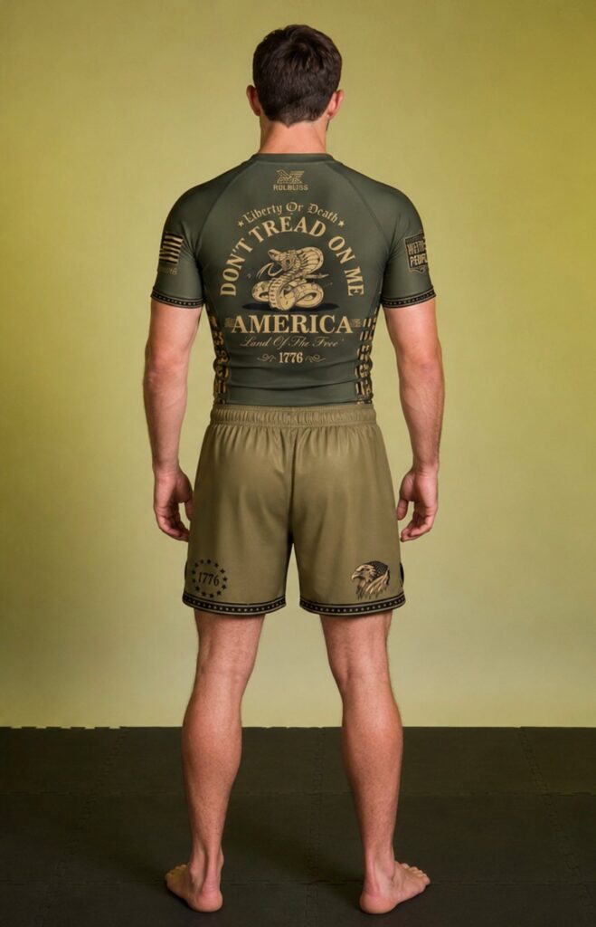 Rollbiss Рашгард Army Green Freedom BJJ