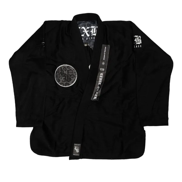 Кимоно Level x Black NINJA SHIT V3 - Black