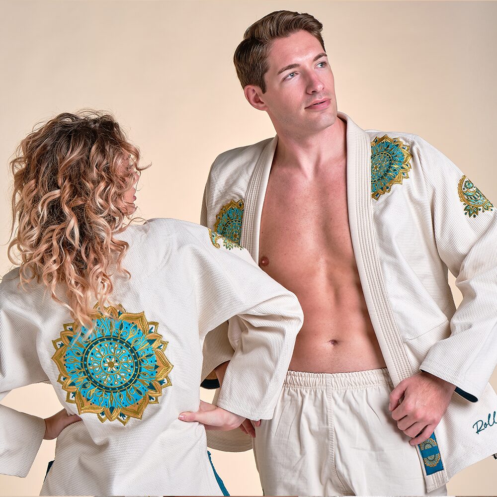 Rollbiss Кимоно Paisley Off-White BJJ
