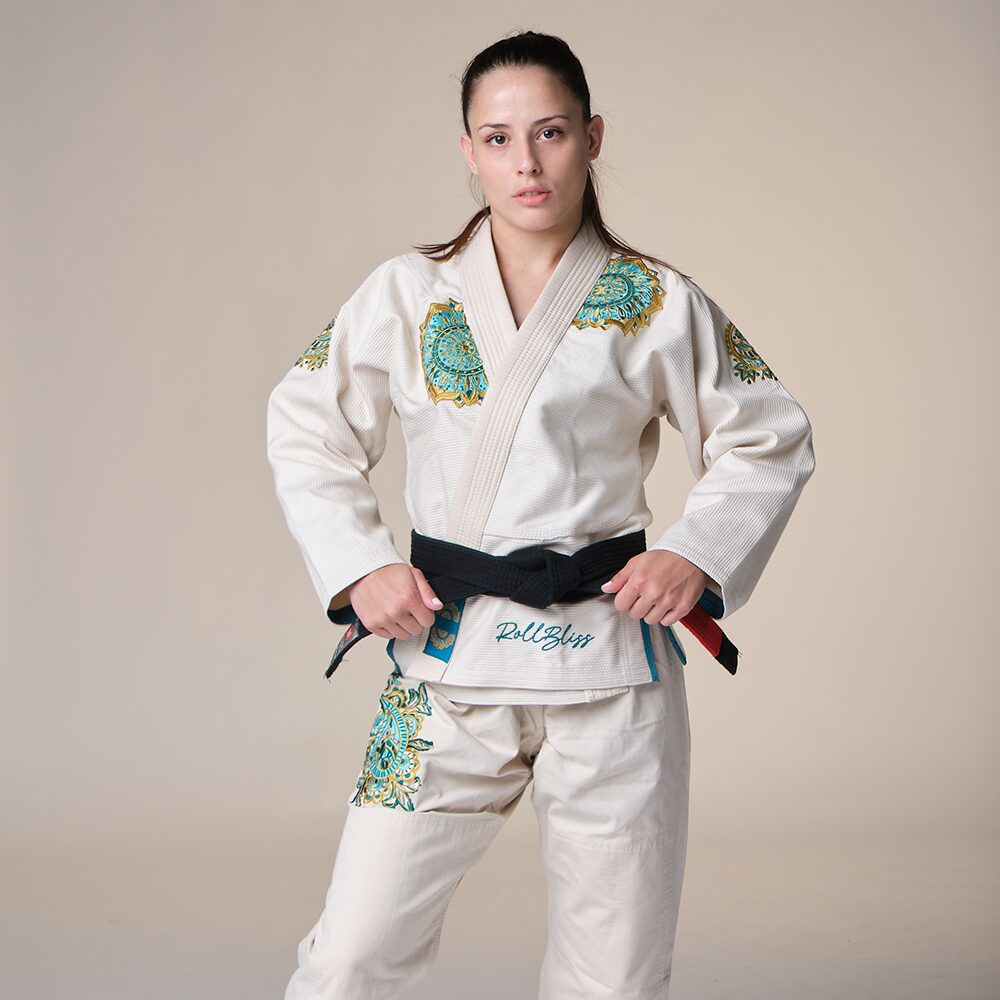 Rollbiss Кимоно Paisley Off-White BJJ