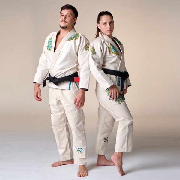Rollbiss Кимоно Paisley Off-White BJJ
