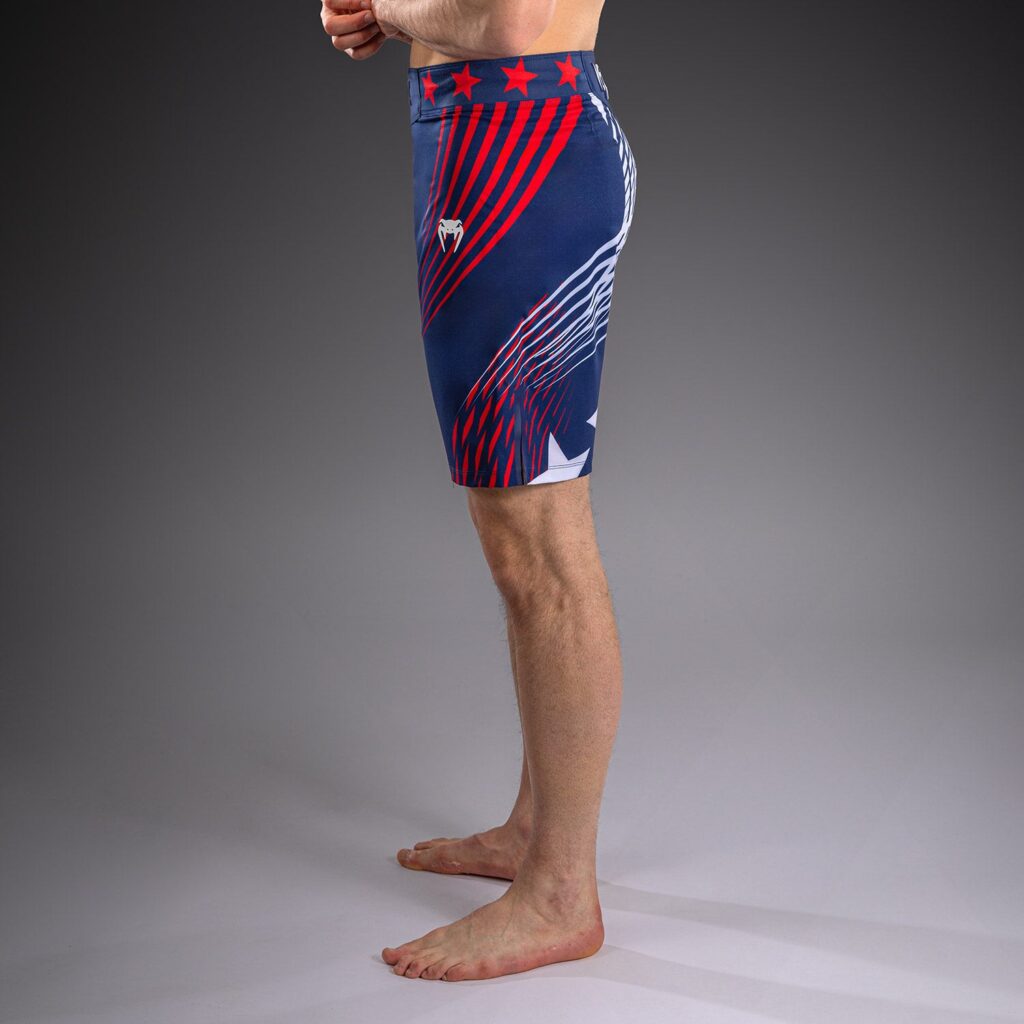 Шорты Men's Official UFC Freedom 250 by Venum Blue Personalized Authentic Fight Night Long Fit Fight