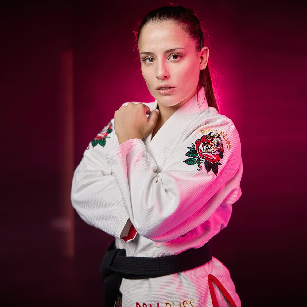 Rollbiss Кимоно White Forbidden Garden BJJ