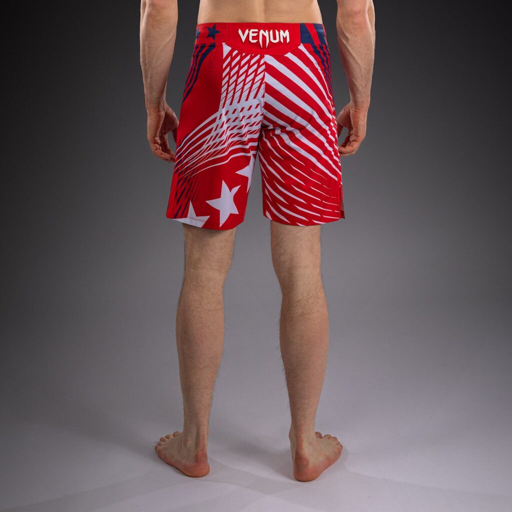 Шорты Men's Official UFC Freedom 250 by Venum Red Personalized Authentic Fight Night Long Fit Fight