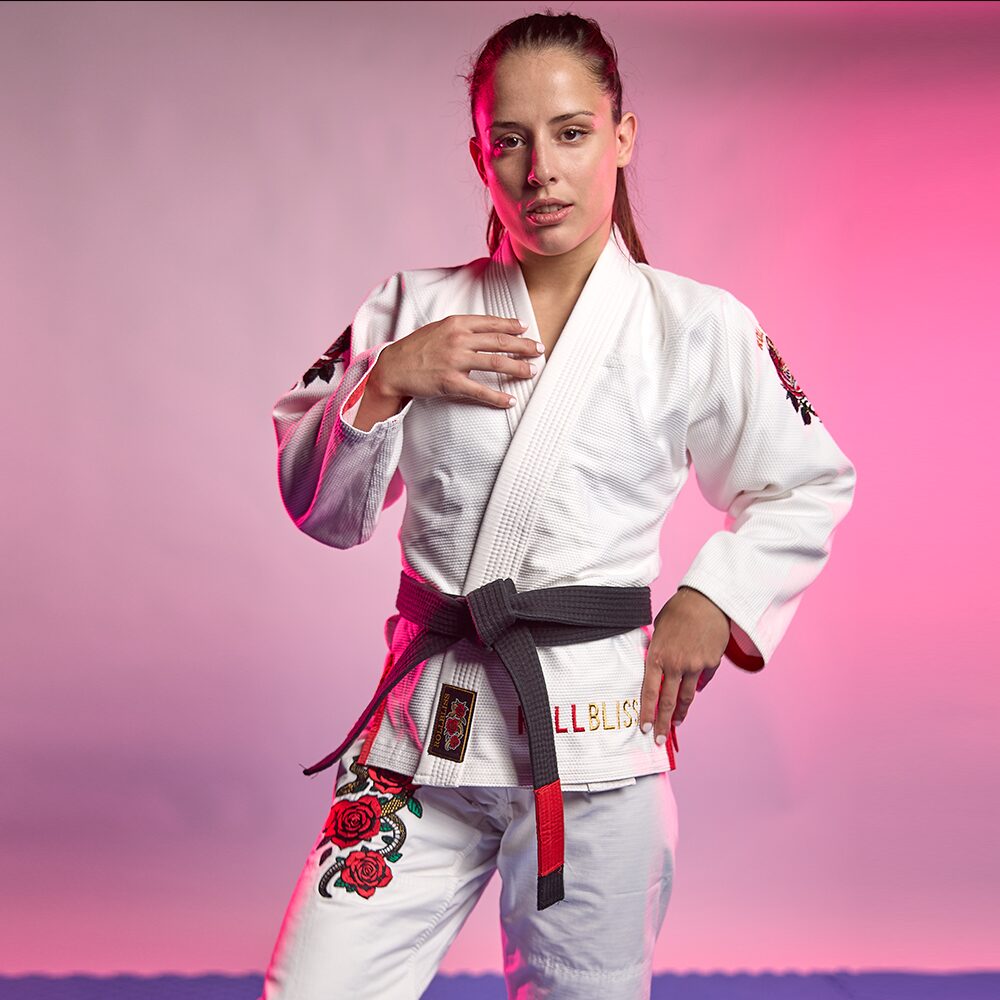 Rollbiss Кимоно White Forbidden Garden BJJ