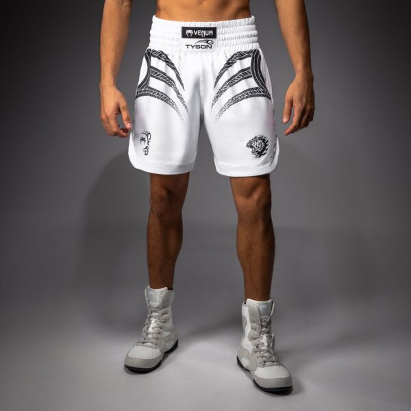 Шорты Venum x Mike Tyson Tiger Boxing - Optical White/Deep Black