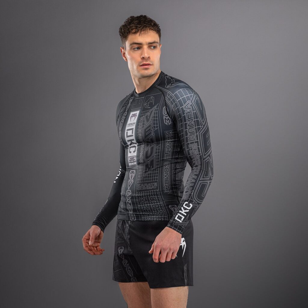 Рашгард Karate Combat by Venum Long Sleeve - Black/Grey